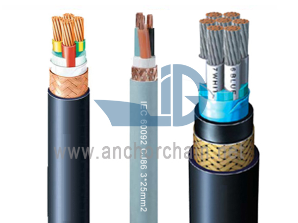 Câble d'alimentation et de contrôle marin blindé résistant au feu CJ86 0.61KV