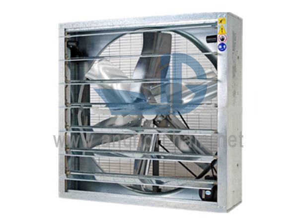 Ventilateur à flux axial carré à montage mural DFBZ