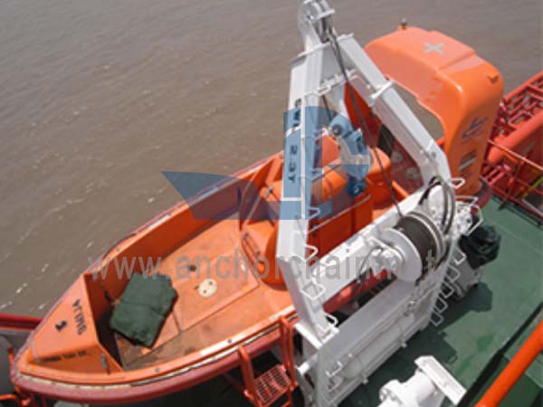 Davier rapide d'appareil de lancement de bateau de sauvetage