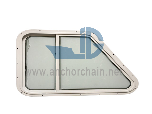 Fenêtre trapézoïdale en aluminium marine
