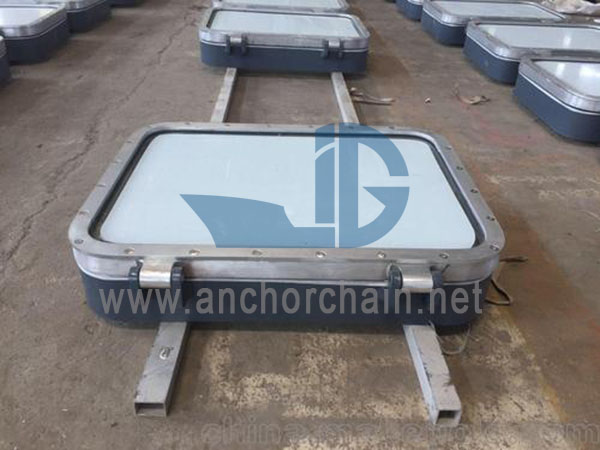 Fenêtre rectangulaire ignifuge soudée de classe marine A60