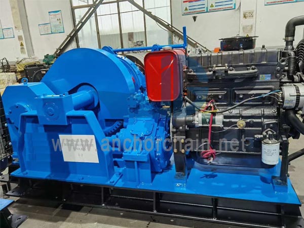 Guindeau à moteur diesel à chaîne unique
